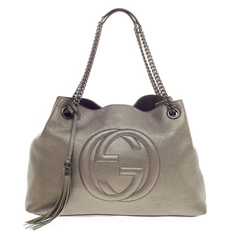 gucci soho leather shoulder bag with chain strap|Gucci soho shoulder bag australia.